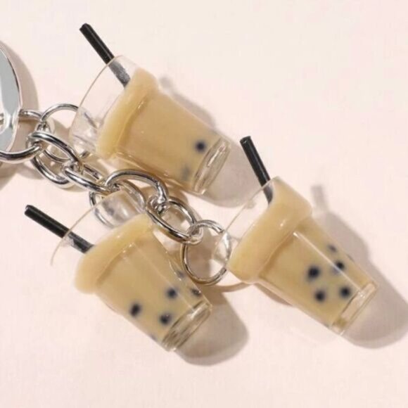 Triple Bubble Tea Keychain - Picture 2 of 4
